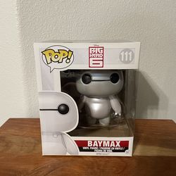 Funko Pop! 6 inch Disney Baymax Metallic #111 Large Vinyl Figure Big Hero 6