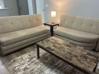 Sofa and sofa bed + tables