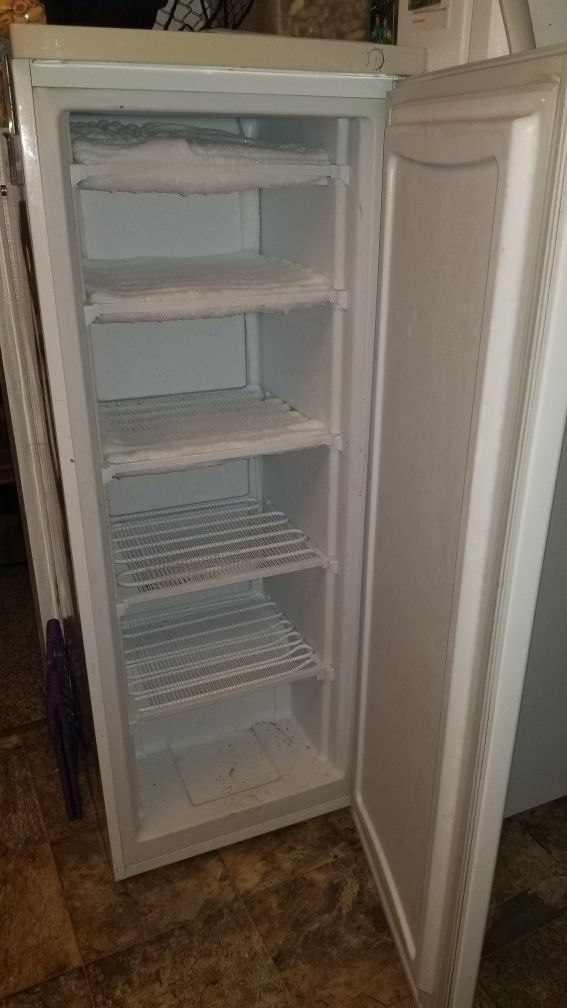 Small stand up freezer works great