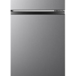 Hisense 4.4-cu ft Mini Fridge with Freezer (Sliver) ENERGY STAR