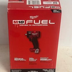 Milwaukee New 3/8” Compact Impact Wrench M18 Fuel 