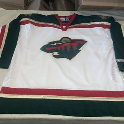 Ccm Minnesota Wild Jersey White Mic Clean Mens Xxl 2xl Vintage 90s NHL