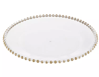 Plate chargers gold bead 200