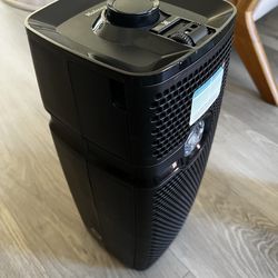 Holmes aer1 Tower HEPA Air Purifier w/ Air Ionizer and Visipure Filter Window - Black