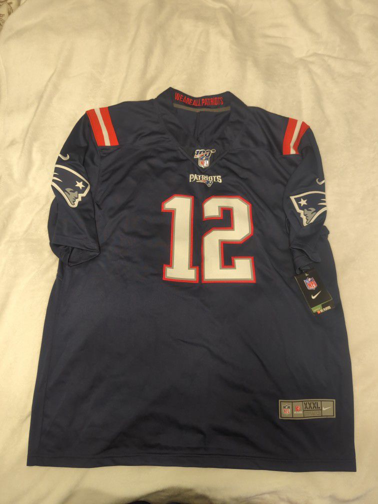 Tom Brady Patriots Jersey (Stitched)