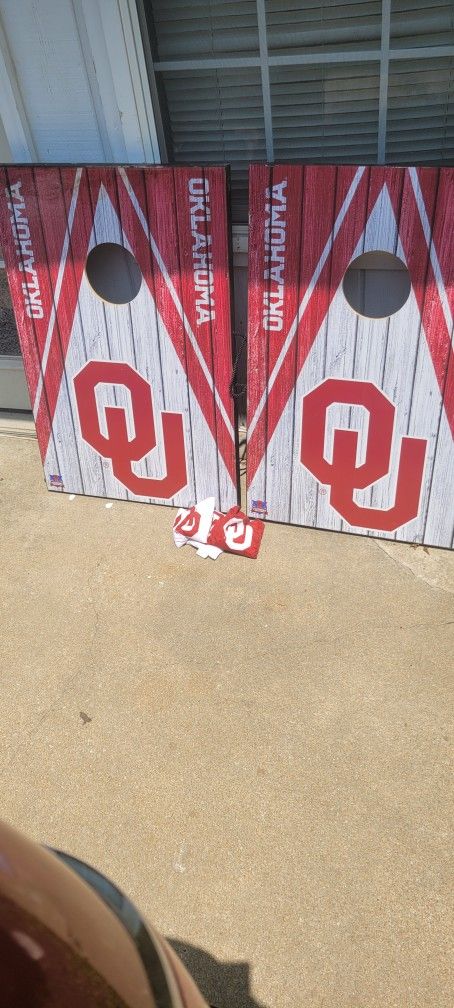 Oklahoma Sooners Cornhole Bean Bag Toss
