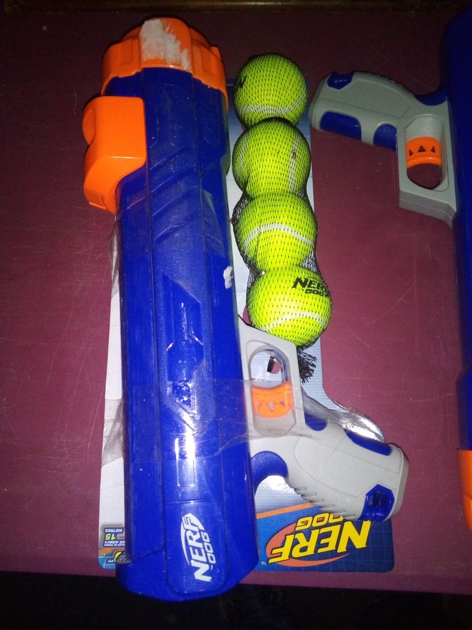 4 Nerf dog toy