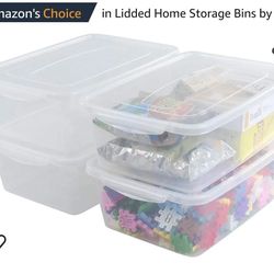 14 Quart Clear Storage Bin, Plastic Latching Box/Container with Lid, Shoe Boxes, Set of 4

