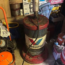Vintage Oil Gas Grease Drum 
