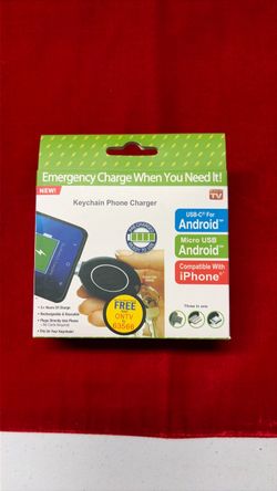 Keychain Phone Charger 3-in-1