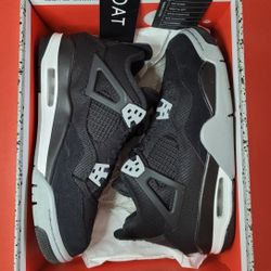 Jordan 4 Black Canvas