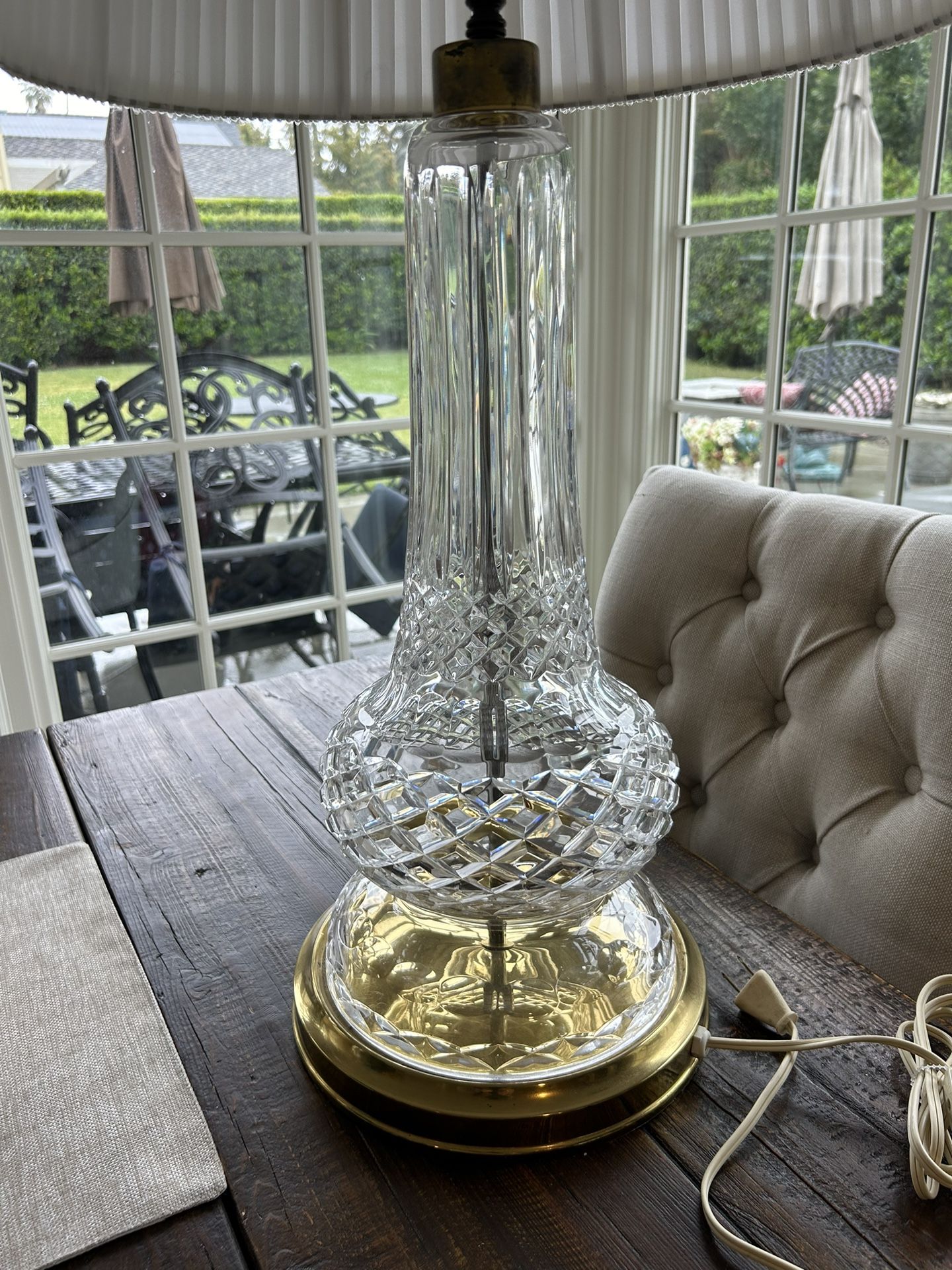 Incredible Waterford Like Crystal Lamp