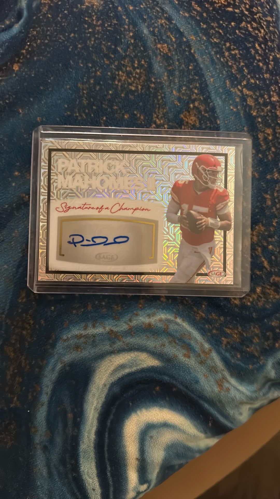 Patrick Mahomes II Signature Of Champion Card