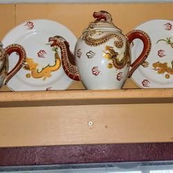Complete Dragonware Tea Set
