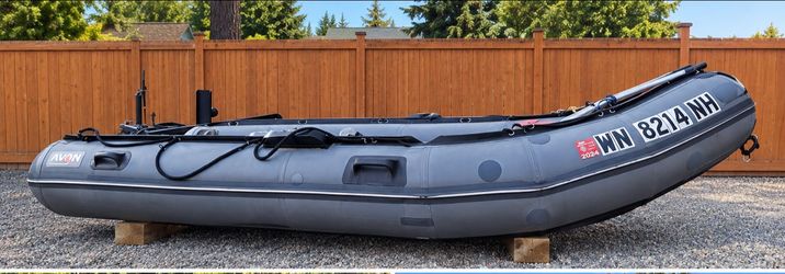 Avon inflatable v hull boat