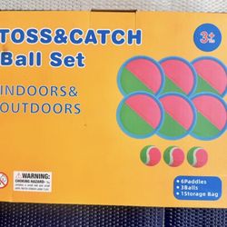 Kids Toss & Catch Ball Set - New