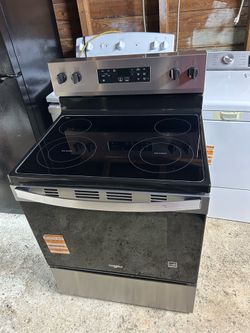 30 in. 4 Burner Element Freestanding Electric Range in Stainless Steel with No Preheat Mode