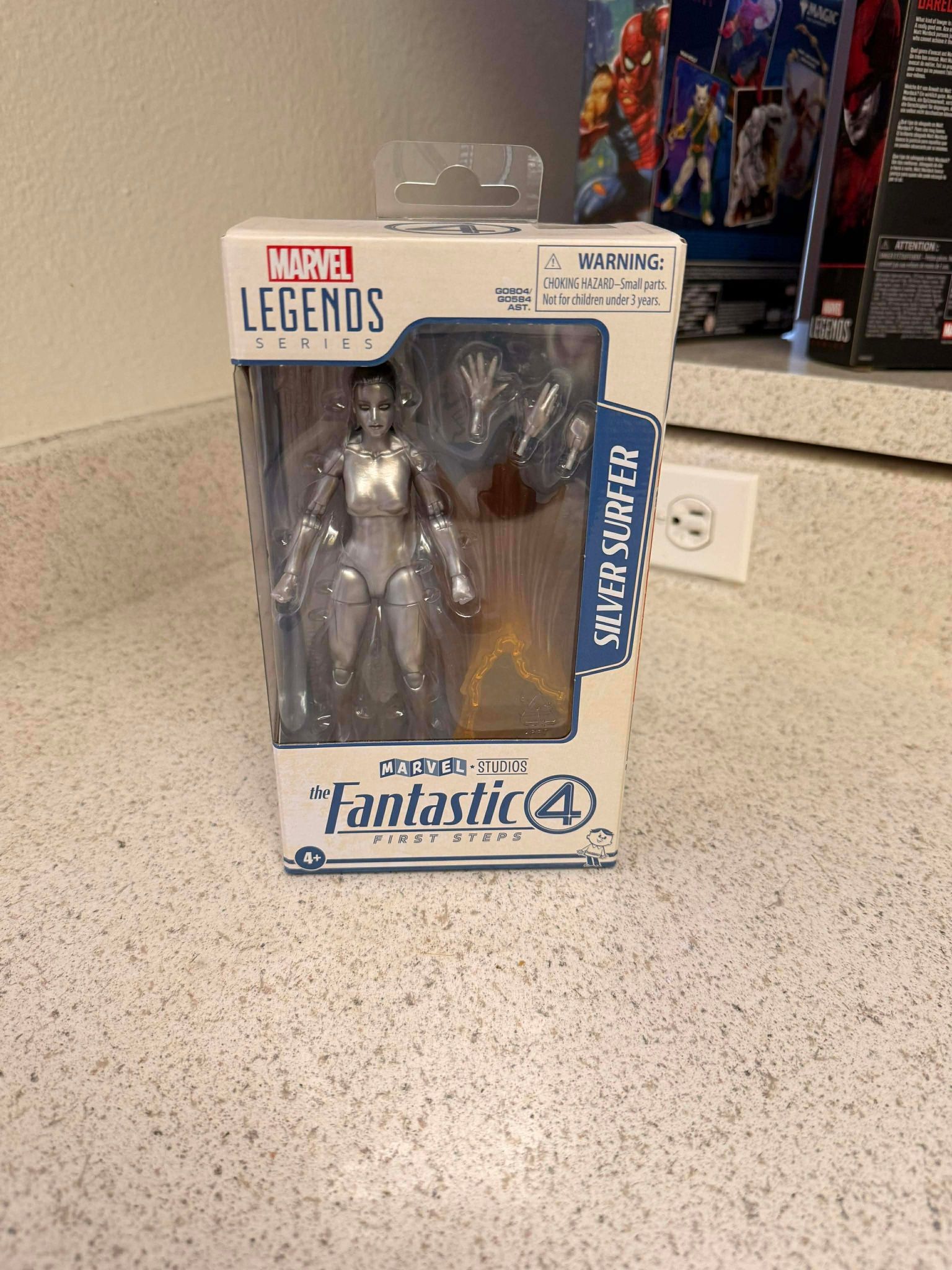 Marvel Legends Series Silver Surfer, The Fantastic Four: First Steps Movie Collectible 6 Inch Action Figure Toy