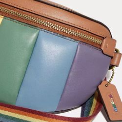 Bethany Belt Bag With Rainbow Quilting