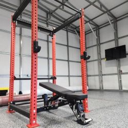 Vesta PR3000 Squat Rack | Power Cage | 11 Guage Steel | 5/8 Holes | Gym Equipment | Fitness |🔴Bar, Bench, Weights Sold Separately🔴| FREE DELIVERY 🚚