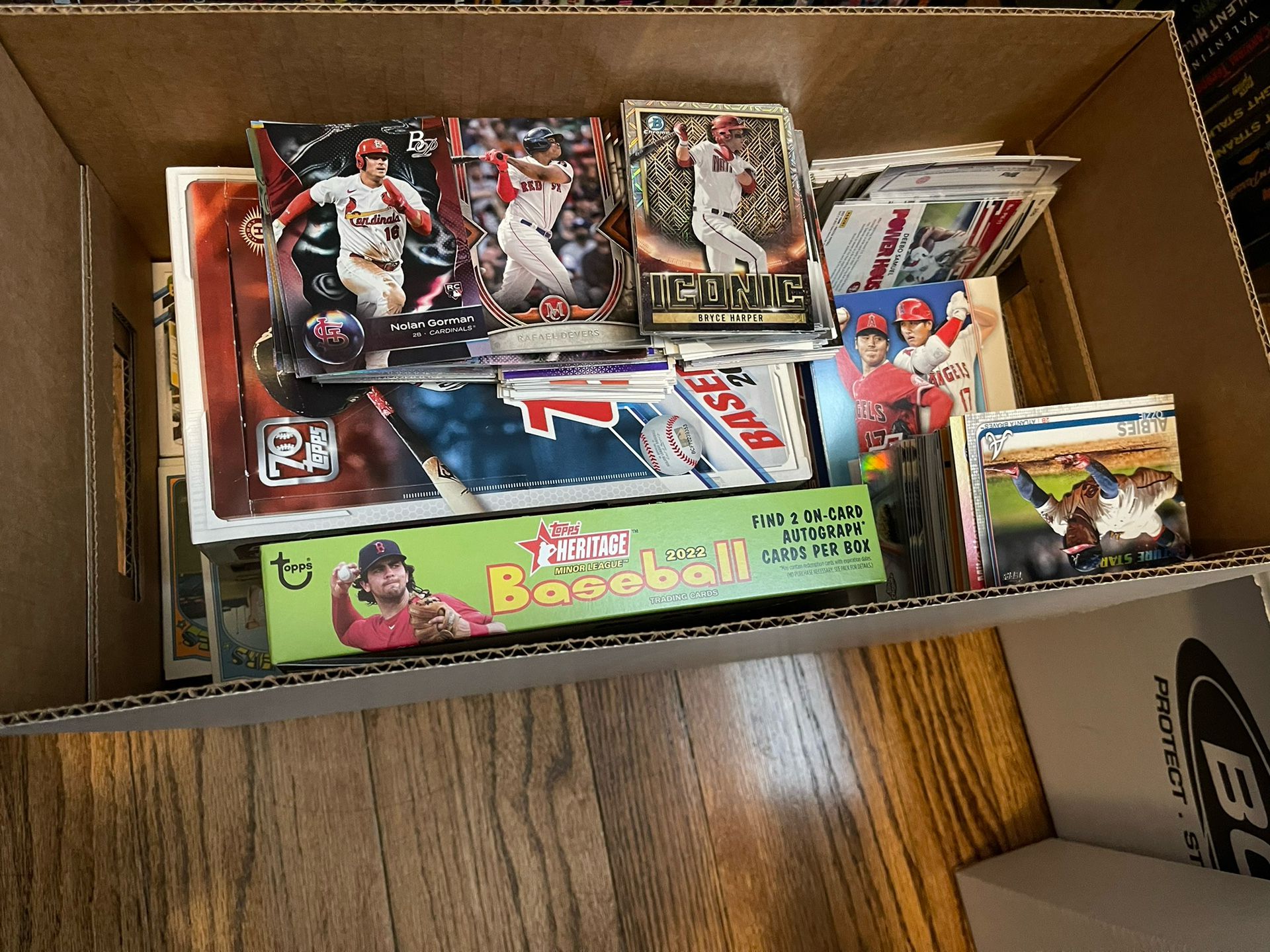 Box Of 2019-2023 Baseball (some Football) Cards