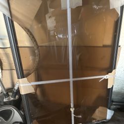 NEW 38X26 Hampton Bay Glass Patio Table SALE $65 🍀