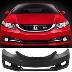 Honda Civic Front Bumper 2013 2014 2015 Sedan 4 Door
