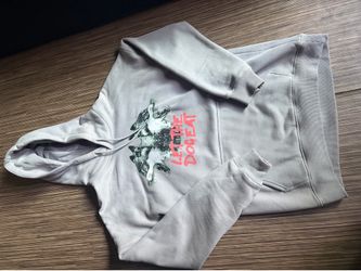 Mens Wolf Grey Hoodie
