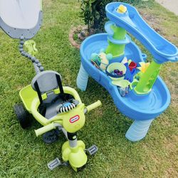 Little Tike Bike & Step 2 Splash Water Table 