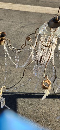 Vintage Style Hanging Candelabra Chandelier