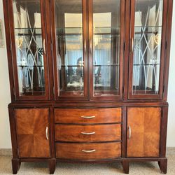 Classic Mahogany Glass-Fronted Display Cabinet