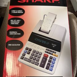 Sharp Calculators EL-1197PIII Two-Color Printing Desktop Calculator