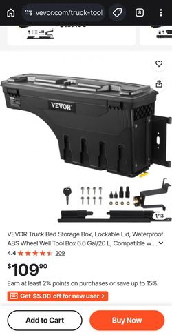 Vevor chevy silverado storage tool box