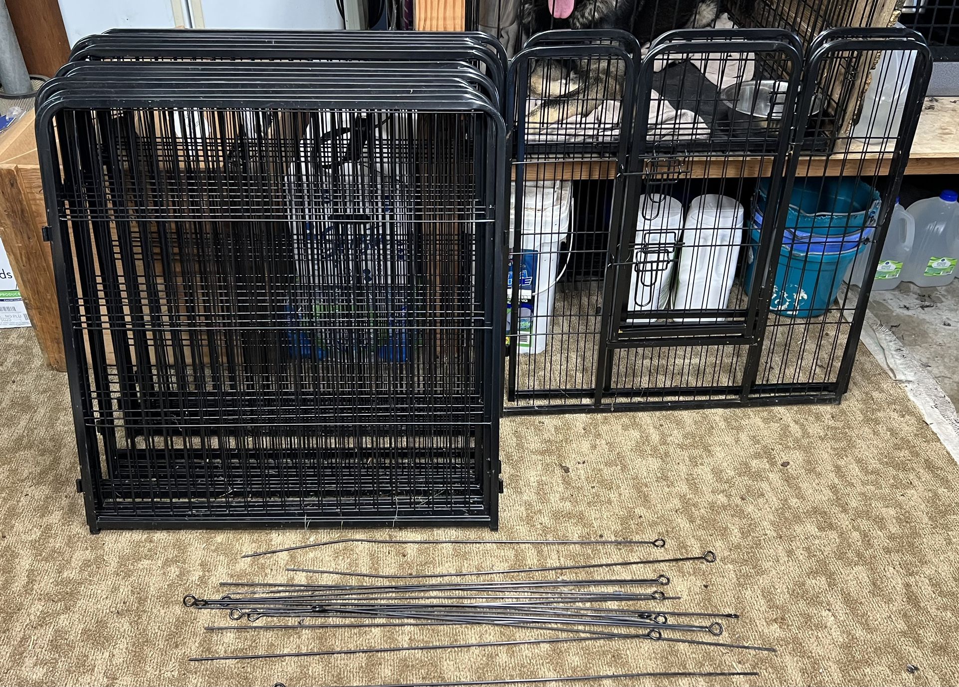 16 Panel Puppy Dog Portable Play Pen Kennel