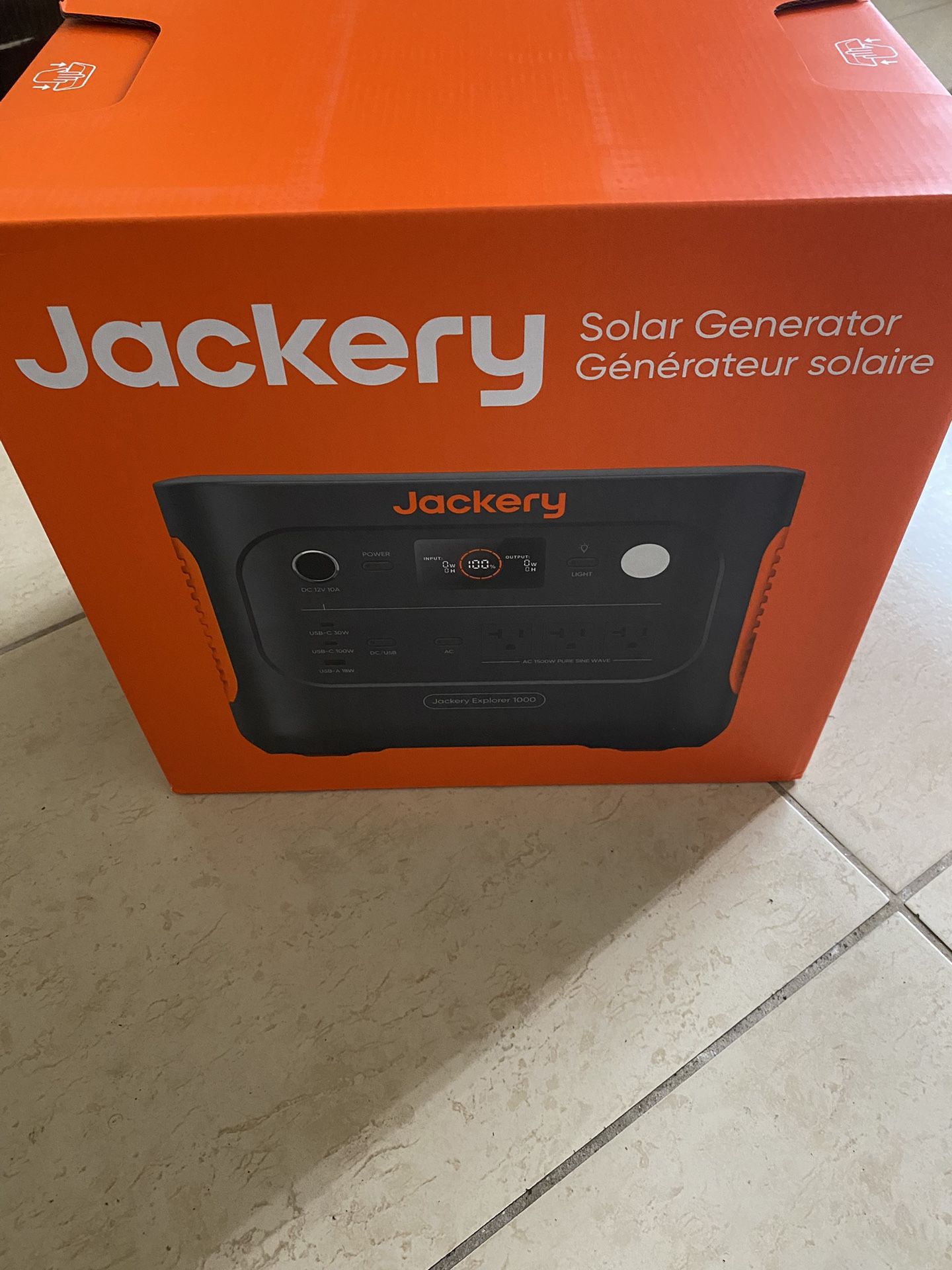 Jackery Explorer 1000 v2 (New Version) 1500 -Watts Portable Power Station