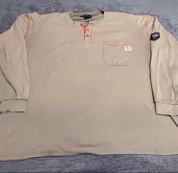 Bocomal  FR Long Sleeve Henley Work Shirt
