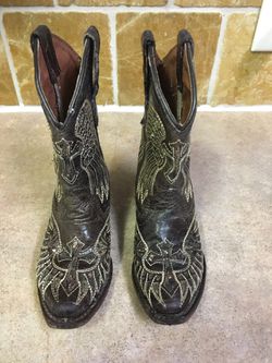 Veretta girls kids toddler western cowboy boots size 8c