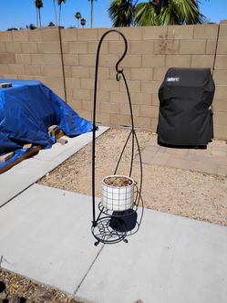Adjustable hanging plant stand 4-7 ft tall