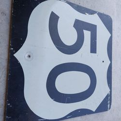Vintage Route 50 Highway Sign 