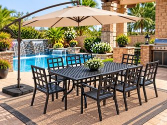 9 pcs new display patio table set