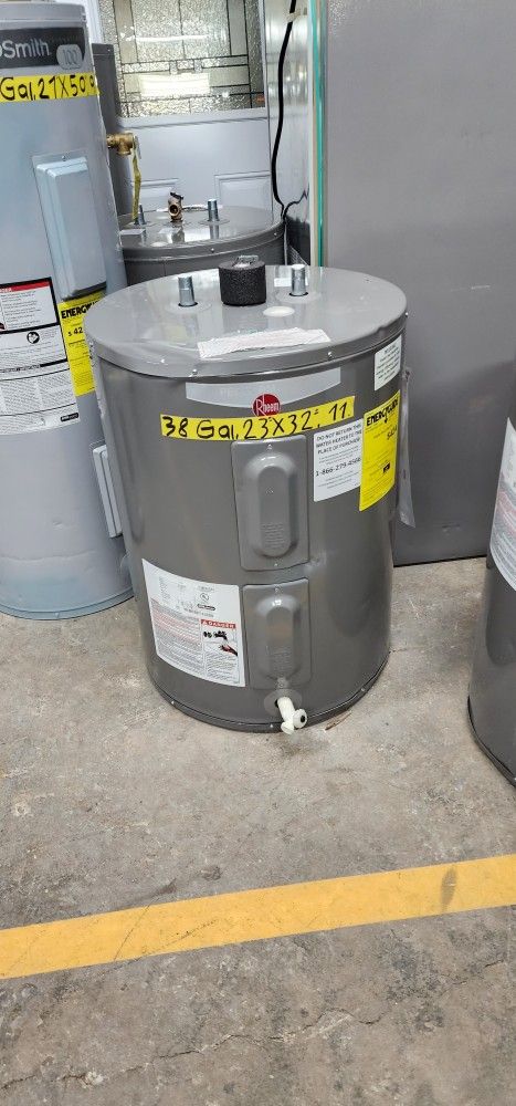 Electric Water Heater 38 Gallons 1 Year Warranty