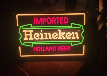 Heineken Light Up Sign