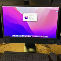 Apple 24” iMac with Apple M1 - 256GB SSD - 8GB of RAM - 2021
