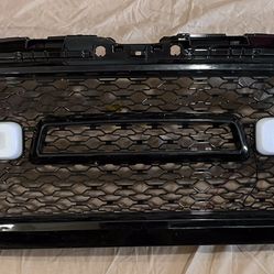 Dodge Ram 1(contact info removed)-20 Front Upper Grille Rebel With LED Lights Gloss Black
