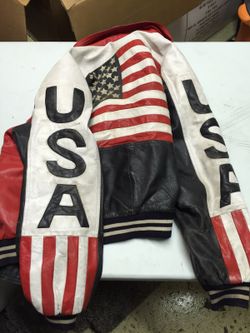 XL - good quality USA leather motorcycle jacket