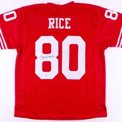 JERRY RICE Autographed SF 49er XL Jersey Psa/Dna Coa