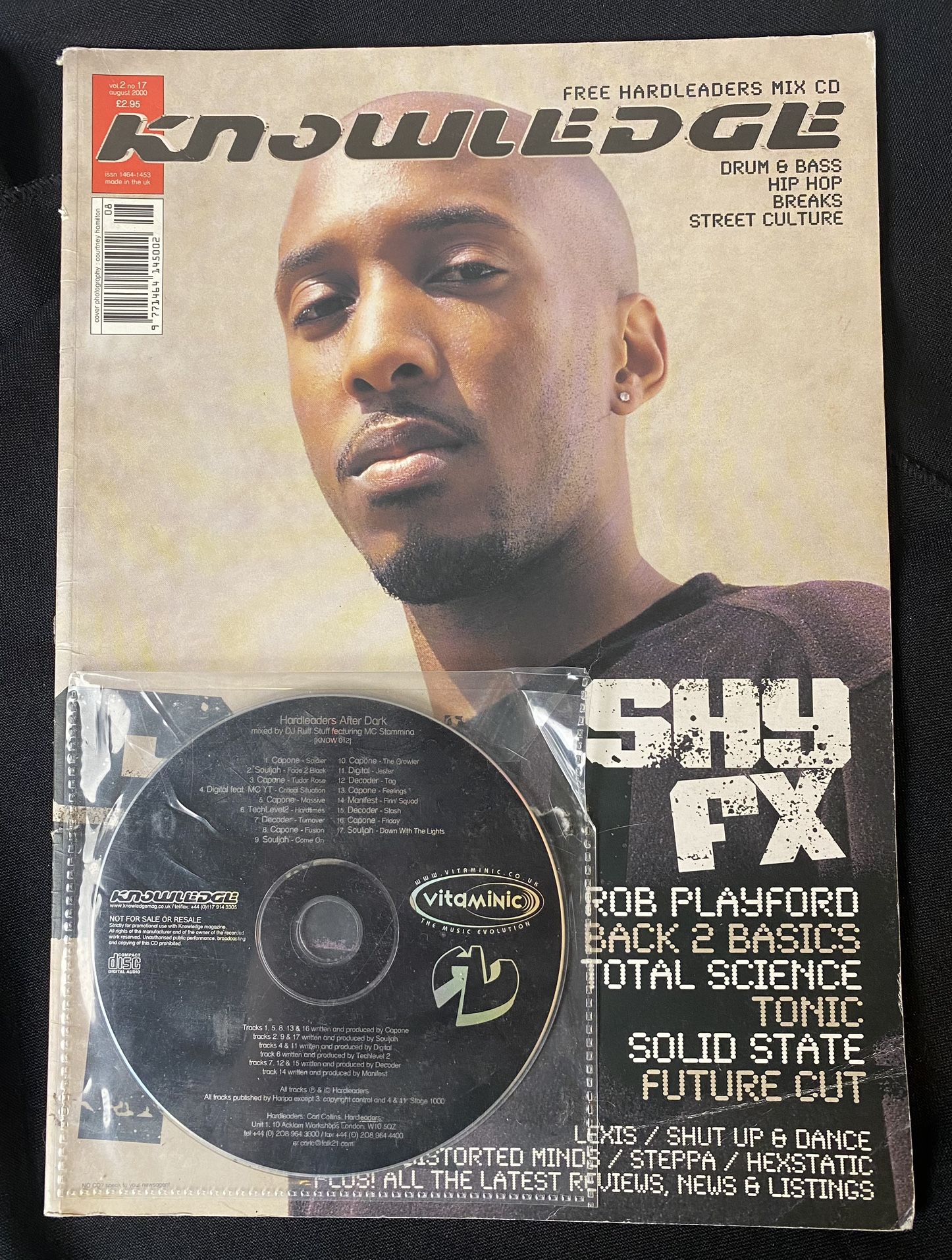 KMag Knowledge Magazine Shy FX August 2000 Vol 2 No 17 w/ CD Jungle Drum & Bass DnB Rare
