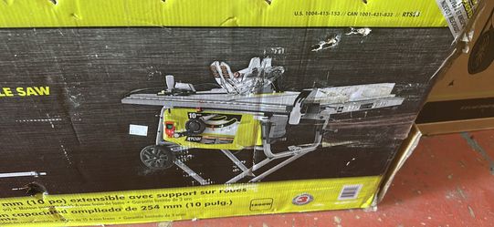 Ryobi expanded capacity table saw $200 (financing available) like new
