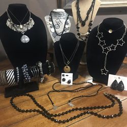 Black Designer Jewelry Lot