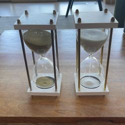 Two Hourglasses  $10Ea / $15 For Pair OBO 
